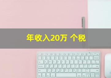 年收入20万 个税